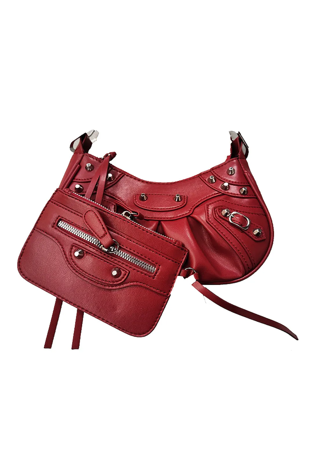 BRICKE - STUDDED HOBO BAG