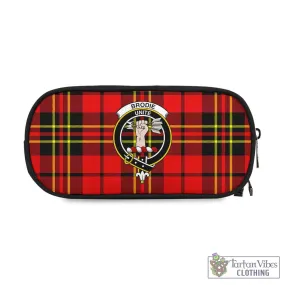 Brodie Modern Tartan Pen and Pencil Case with Family Crest