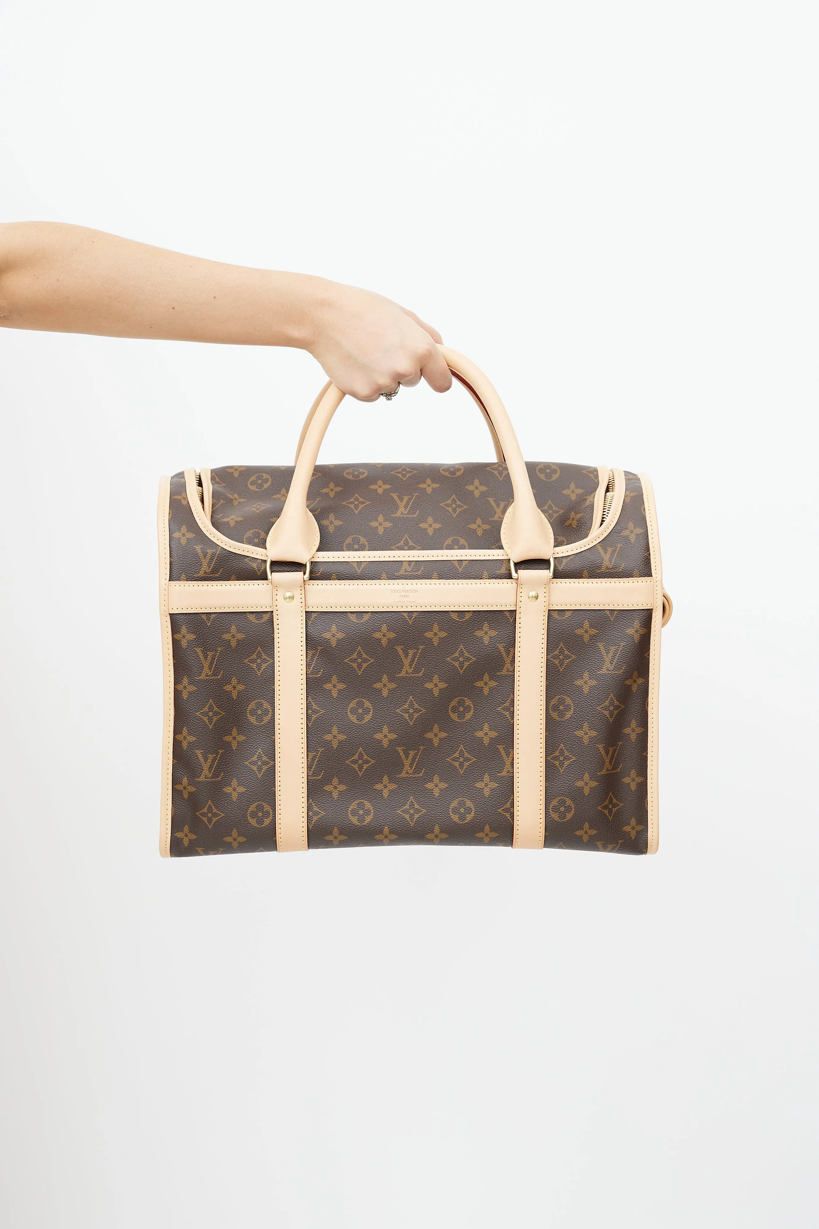 Brown Monogram Pet Carrier