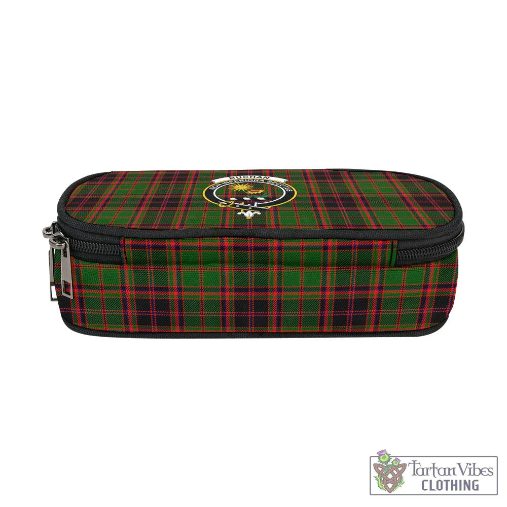 Buchan Tartan Pen and Pencil Case with Family Crest