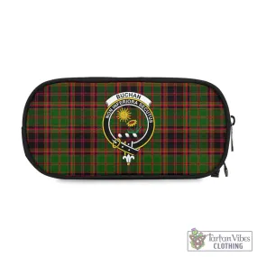 Buchan Tartan Pen and Pencil Case with Family Crest