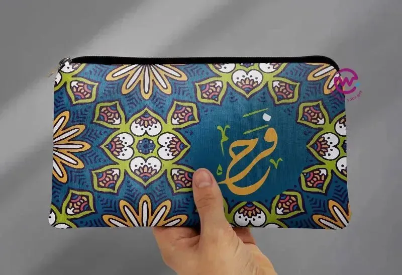 Canvas - Pencil Case -Names & Mandala