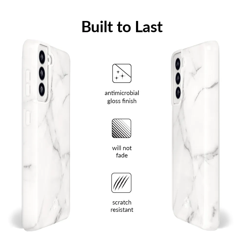 Carrara Marble Samsung Case