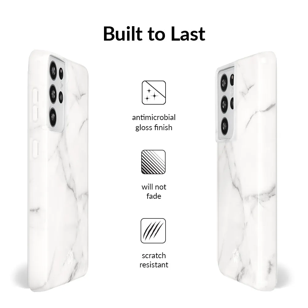 Carrara Marble Samsung Case