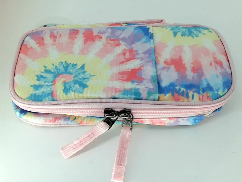 Choco Mocha Soft Pencil Case for Kids Tie Dye Colorful