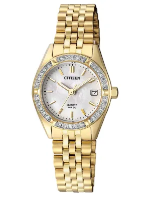 Citizen Ladies Gold Stone Set Watch EU6062-50D