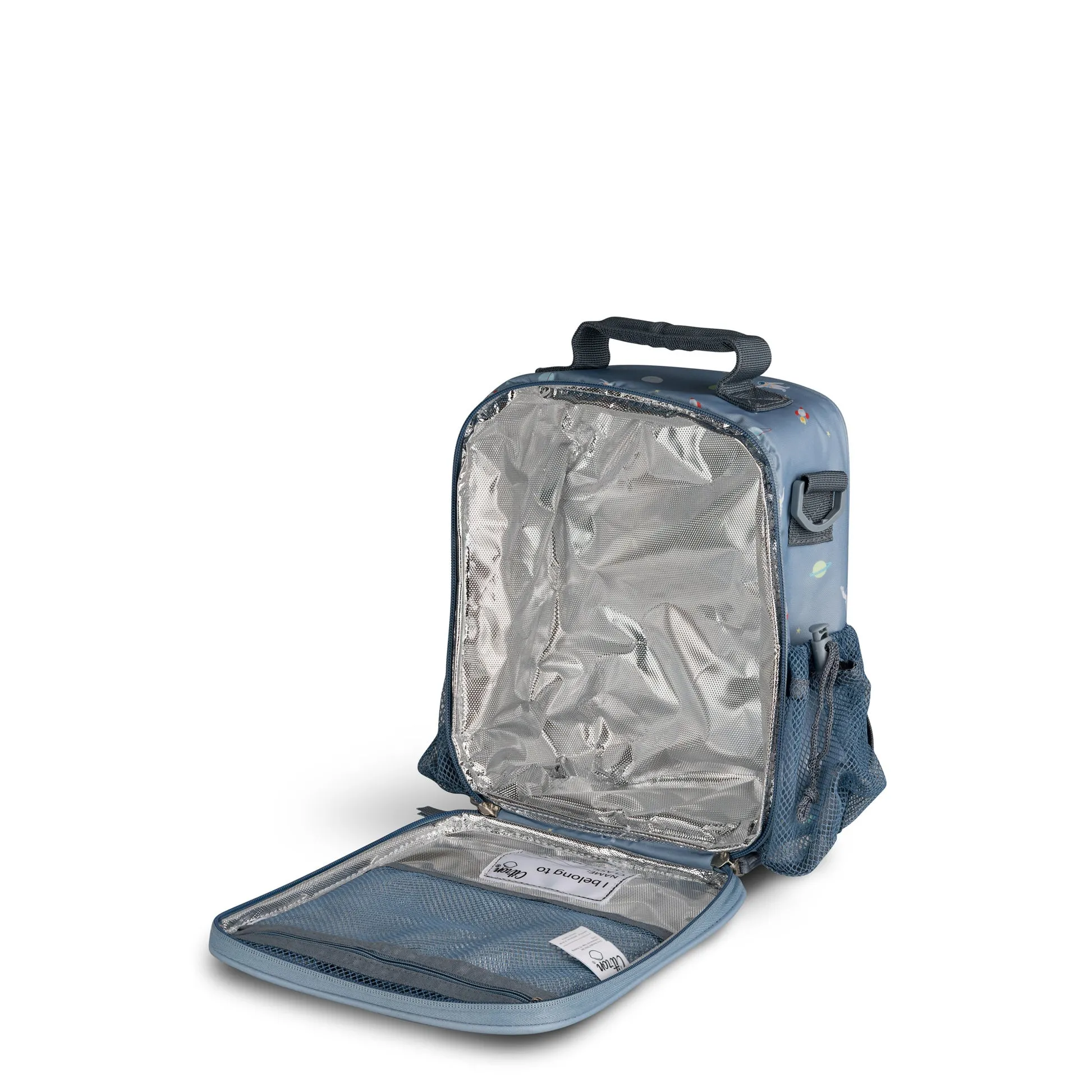 Citron Insulated Lunchbag Backpack - Spaceship - Dusty Blue