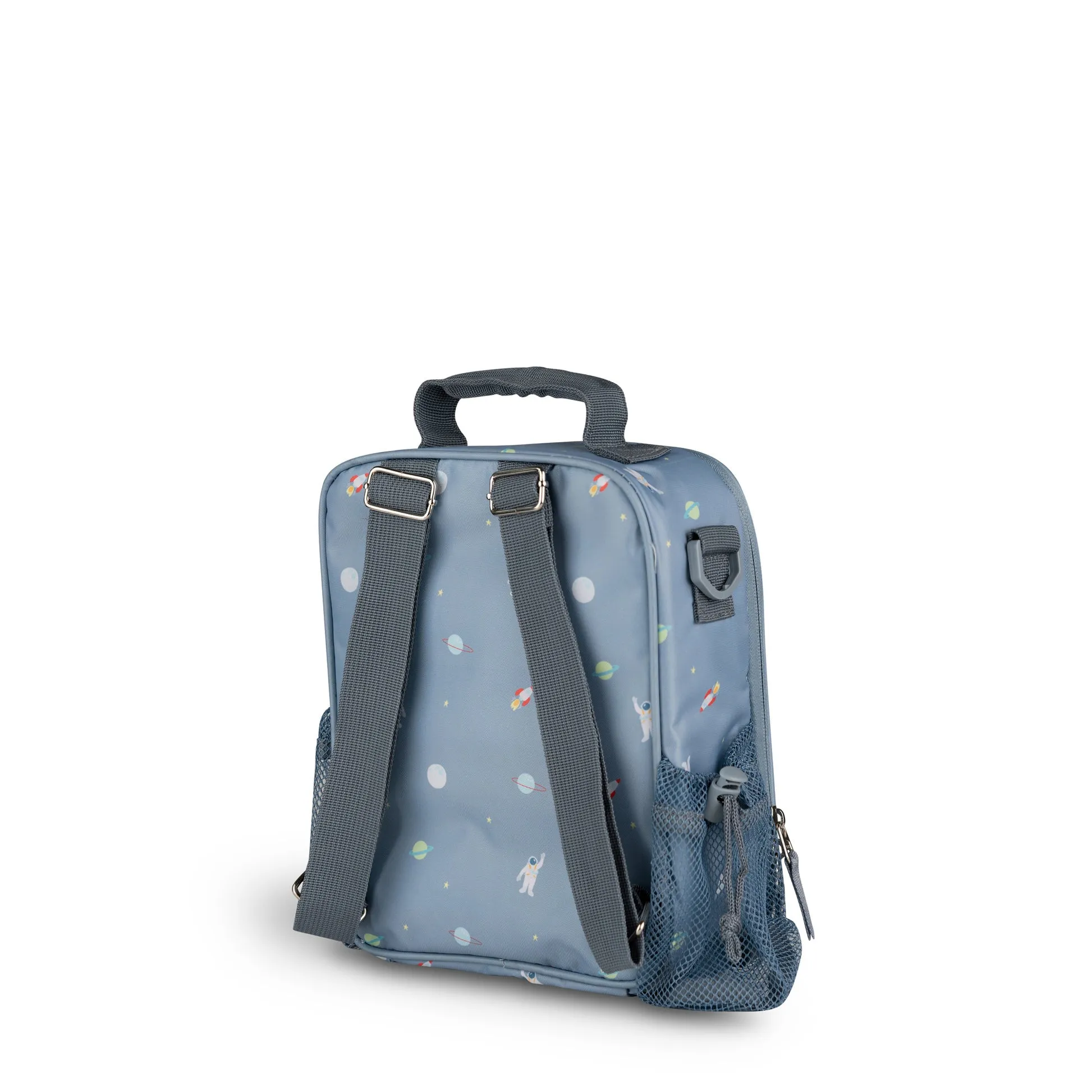 Citron Insulated Lunchbag Backpack - Spaceship - Dusty Blue