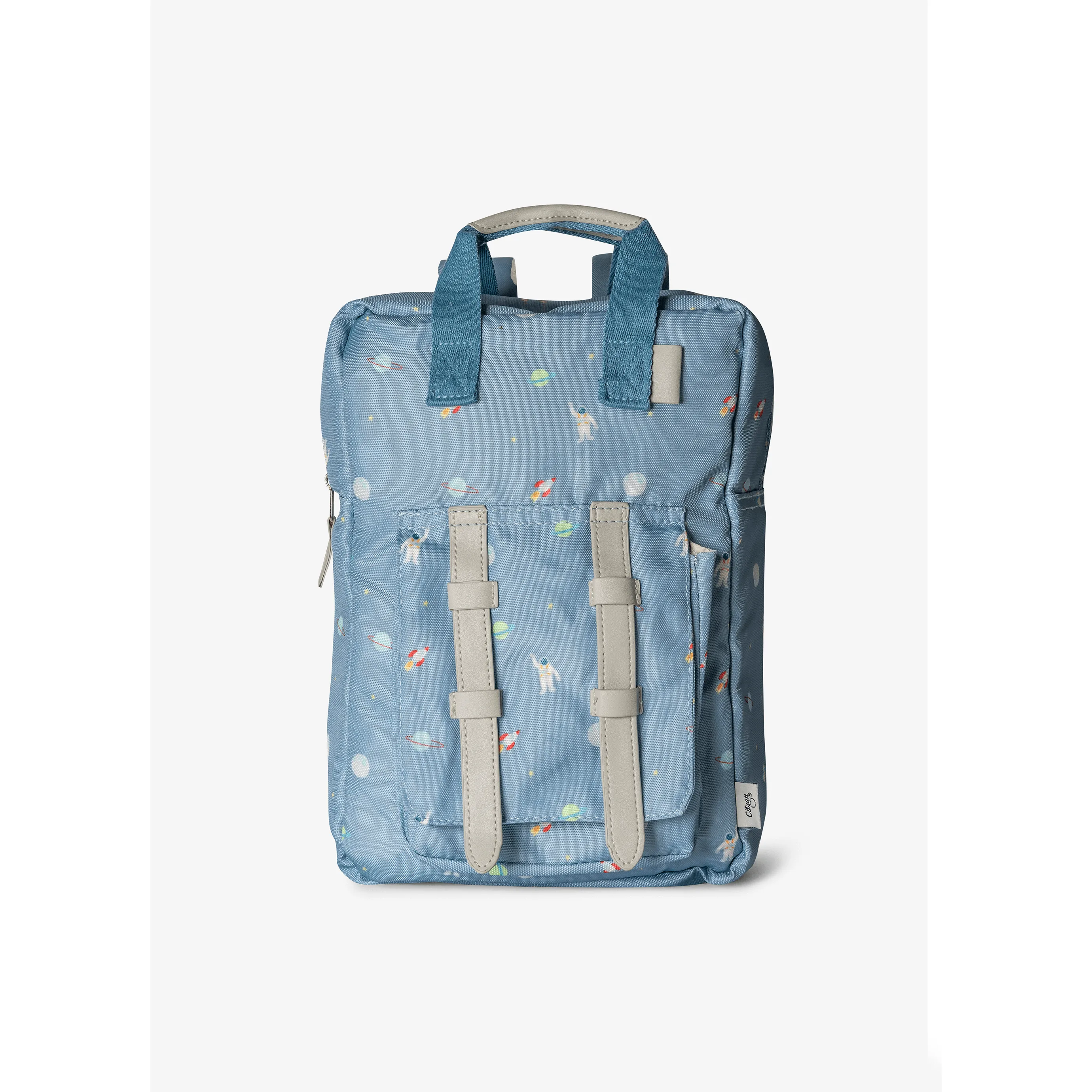 Citron Kids Backpack - Spaceship Dusty Blue