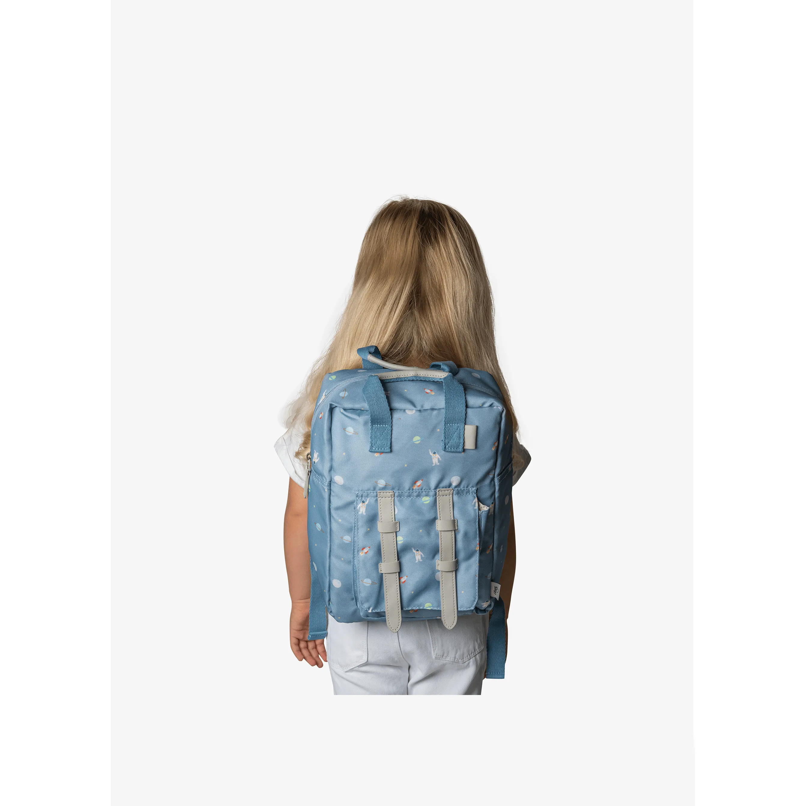 Citron Kids Backpack - Spaceship Dusty Blue