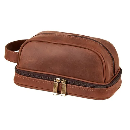 Claire Chase Baltic Leather Toiletry Bag