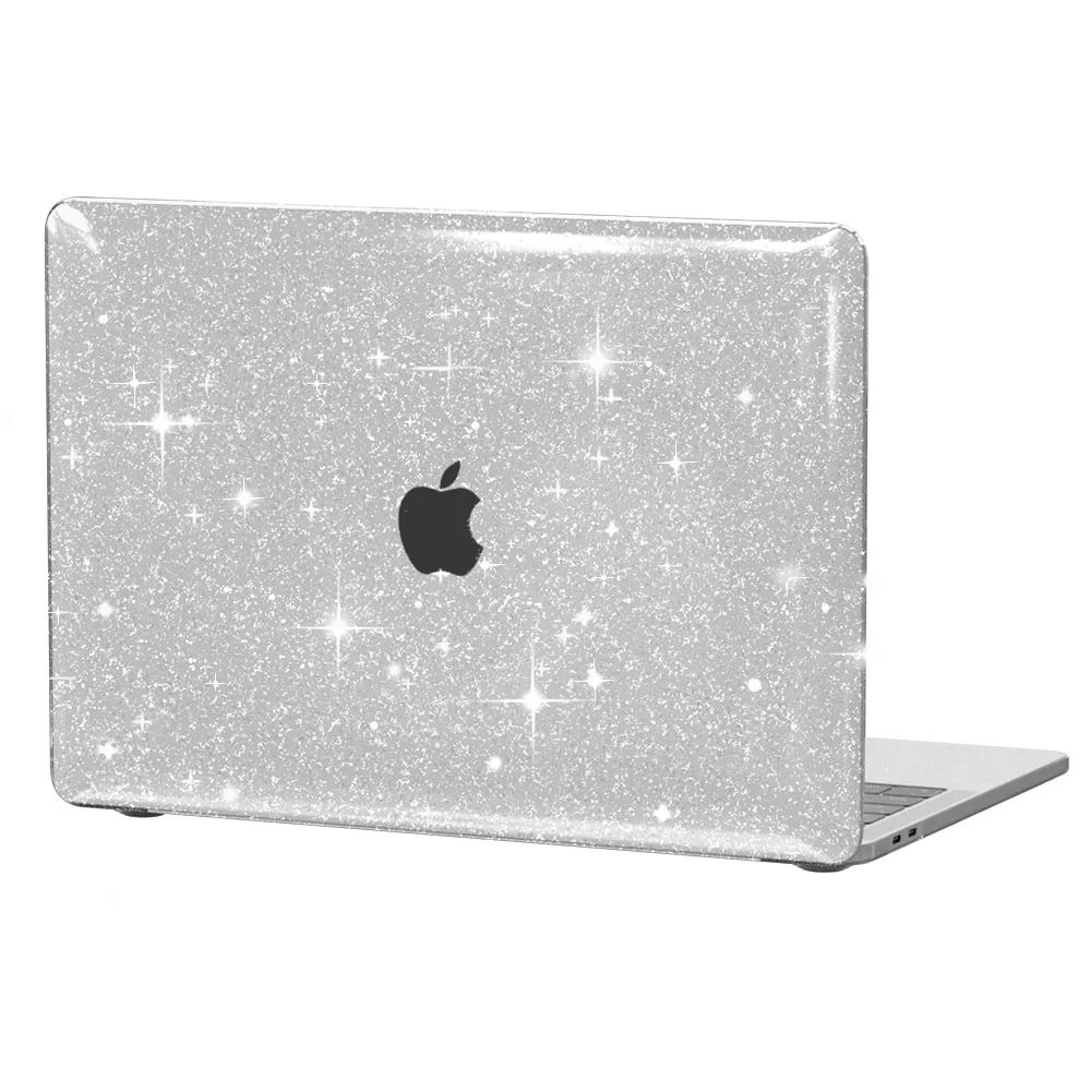 Clear Stardust Glitter MacBook Case