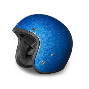 Close Out Clearance Daytona Helmets DC7-BL ‘Cruiser’ Blue Metal Flake ¾ Open Face Helmet