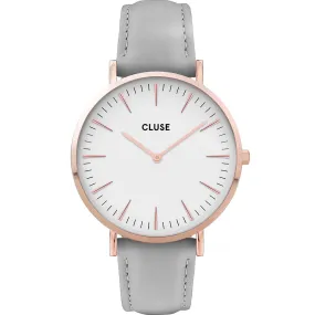 Cluse CW0101201007 Boho Chic Grey Leather Womens Watch