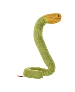 Coilkins Olive Sea Snake Stuffed Animal - 12"