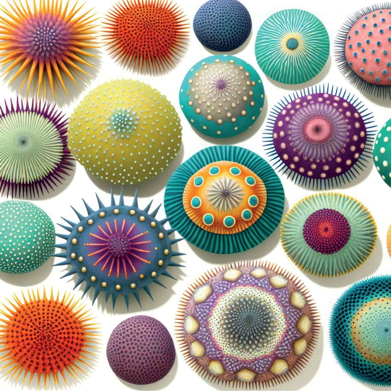 Colorful Sea Urchins - 1000 Piece Jigsaw Puzzle