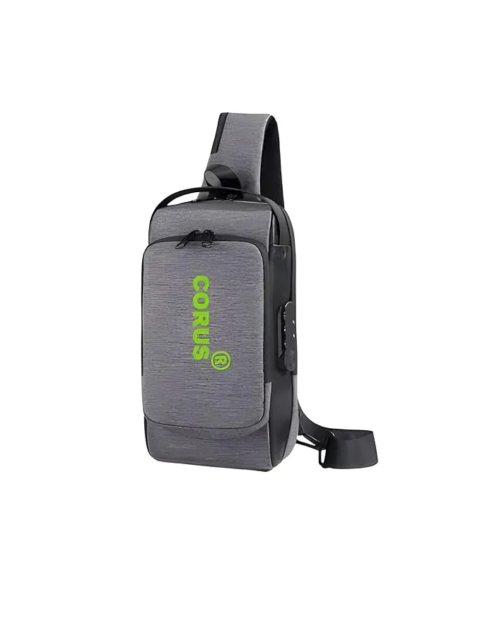 CORUS New Premium Anti Theft Crossbody, Sling Backpack Waterproof Shoulder Bag