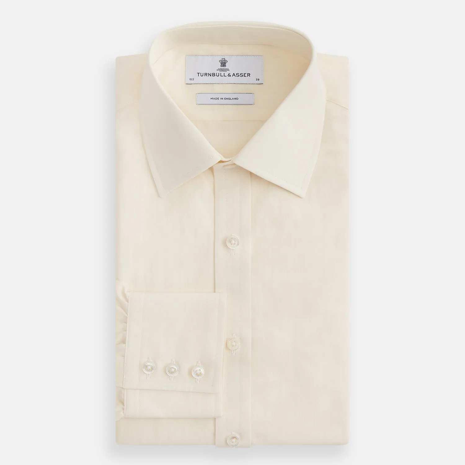 Cream Fine Pencil Stripe Mayfair Shirt