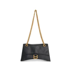 Crush Small Chain Bag in Black