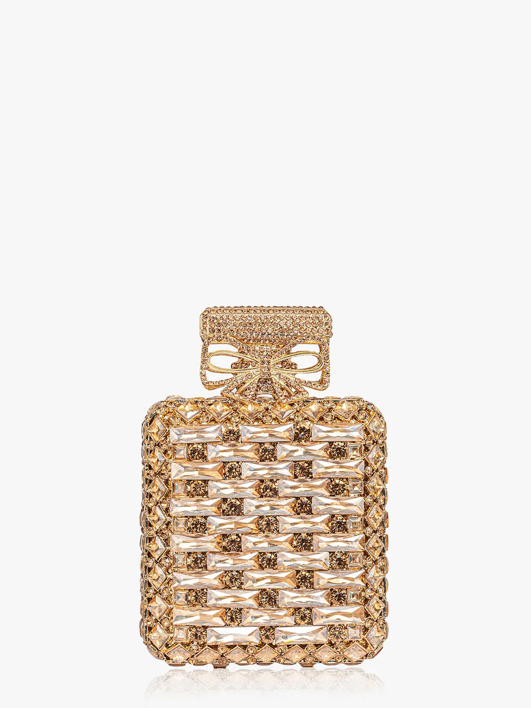 Crystal Studded Flask Clutch