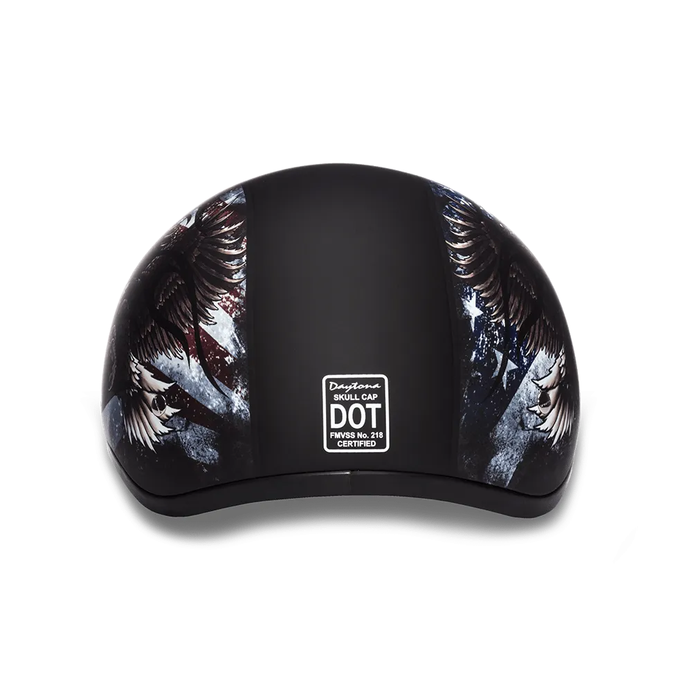 D6-USA D.O.T. DAYTONA SKULL CAP - W/ USA