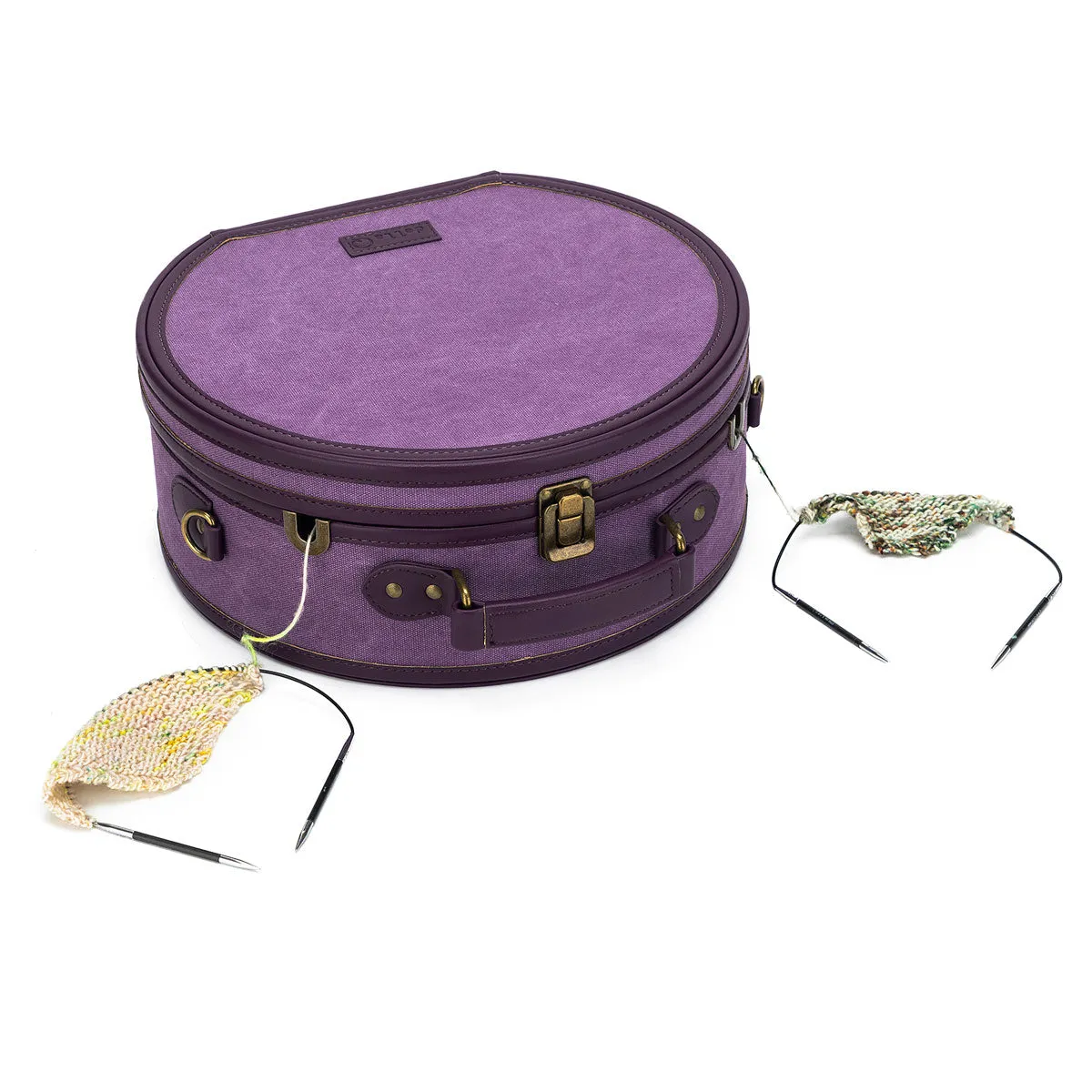 della Q Maker's Hat Box - Plum