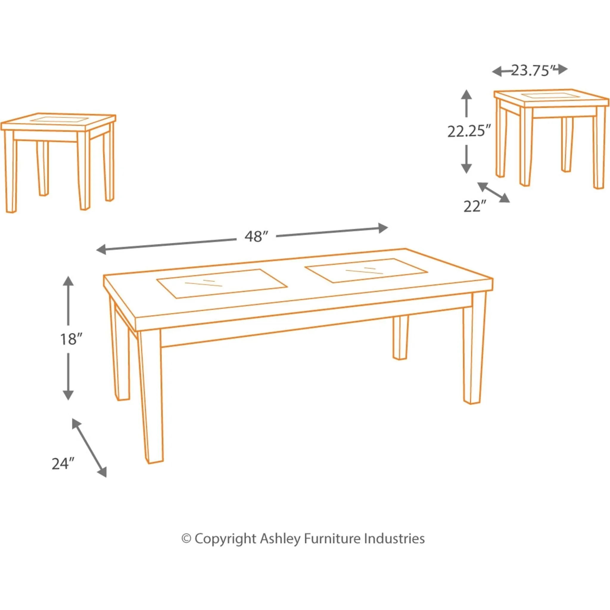 Denja Occasional Table Set (set of 3)