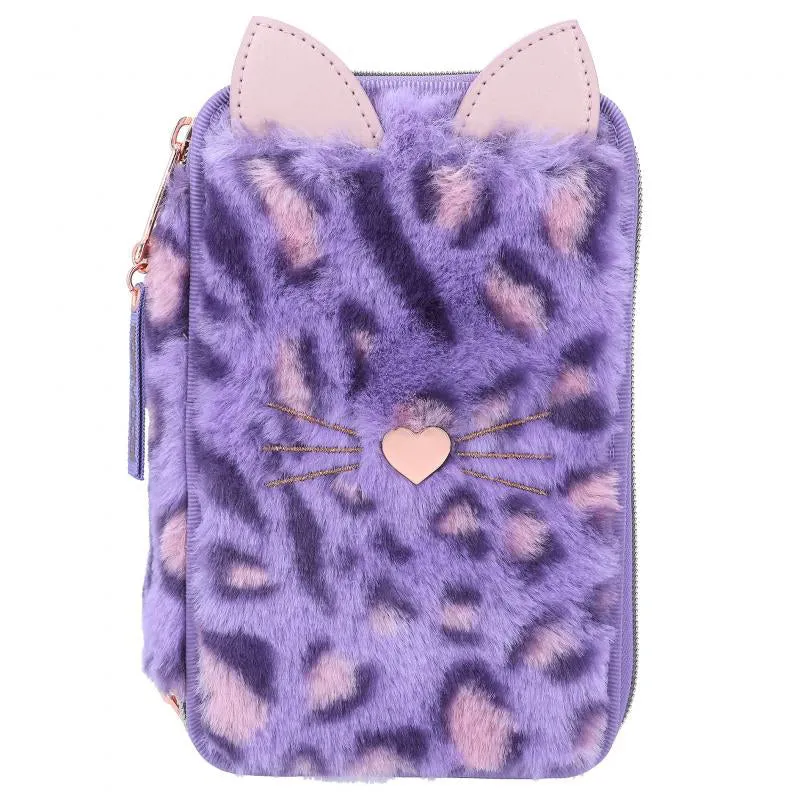 Depesche Topmodel Triple Pencil Case Lilac Leo Love