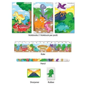 Dinosaur Stationery Set - 5 Pieces