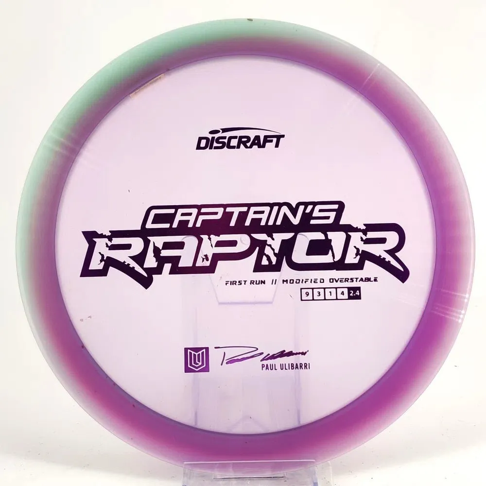 Discraft Paul Ulibarri Special Z First Run Captain's Raptor