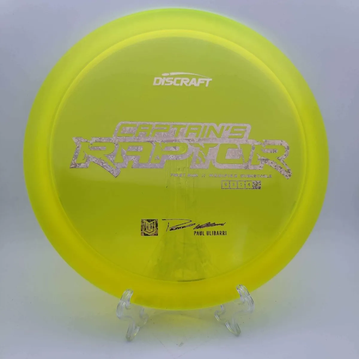 Discraft Paul Ulibarri Special Z First Run Captain's Raptor