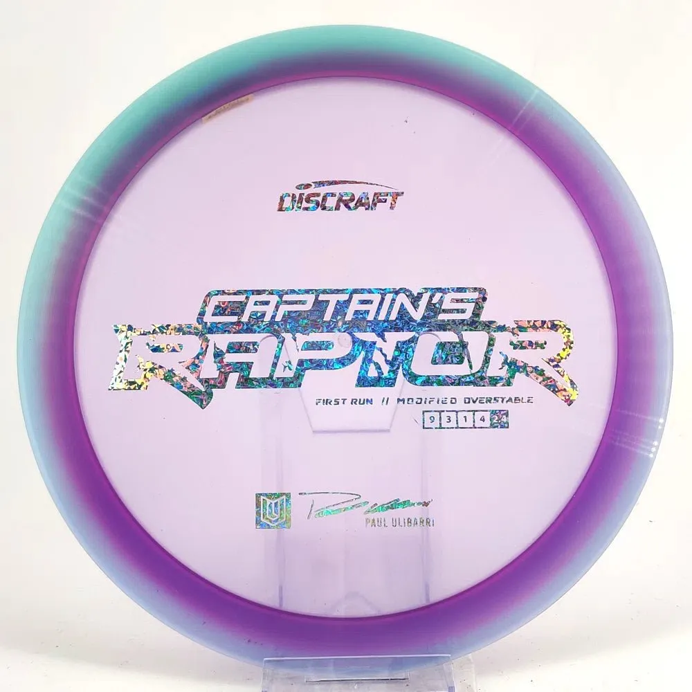 Discraft Paul Ulibarri Special Z First Run Captain's Raptor