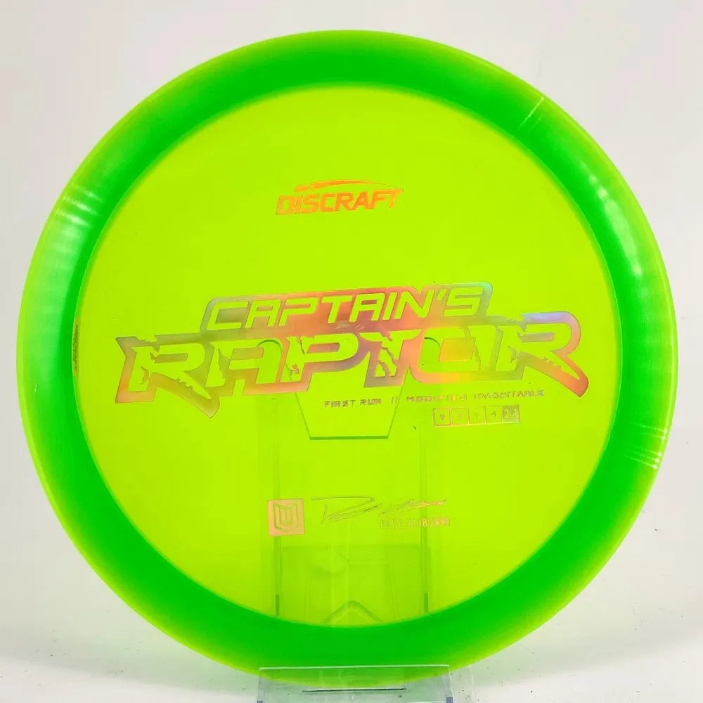 Discraft Paul Ulibarri Special Z First Run Captain's Raptor