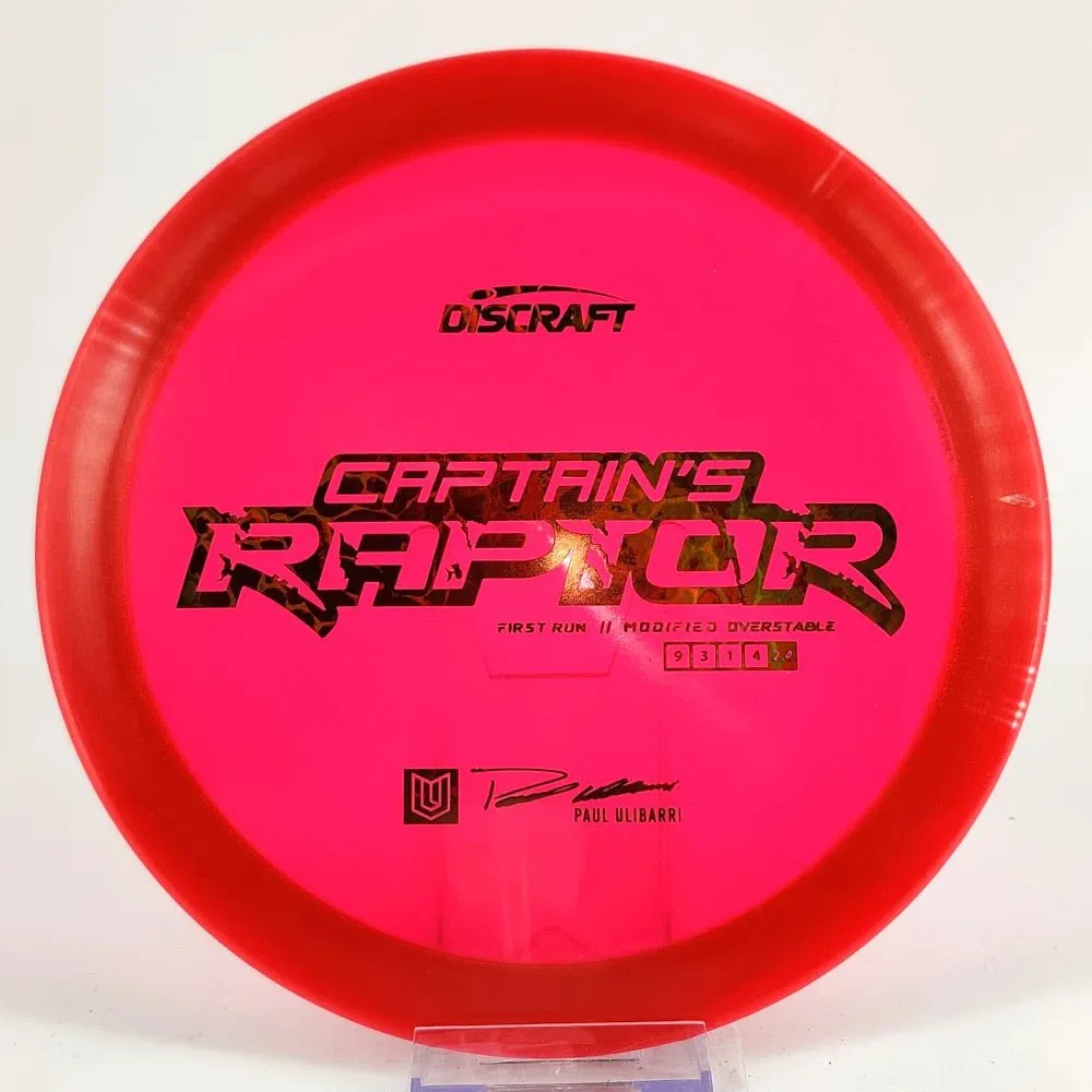 Discraft Paul Ulibarri Special Z First Run Captain's Raptor