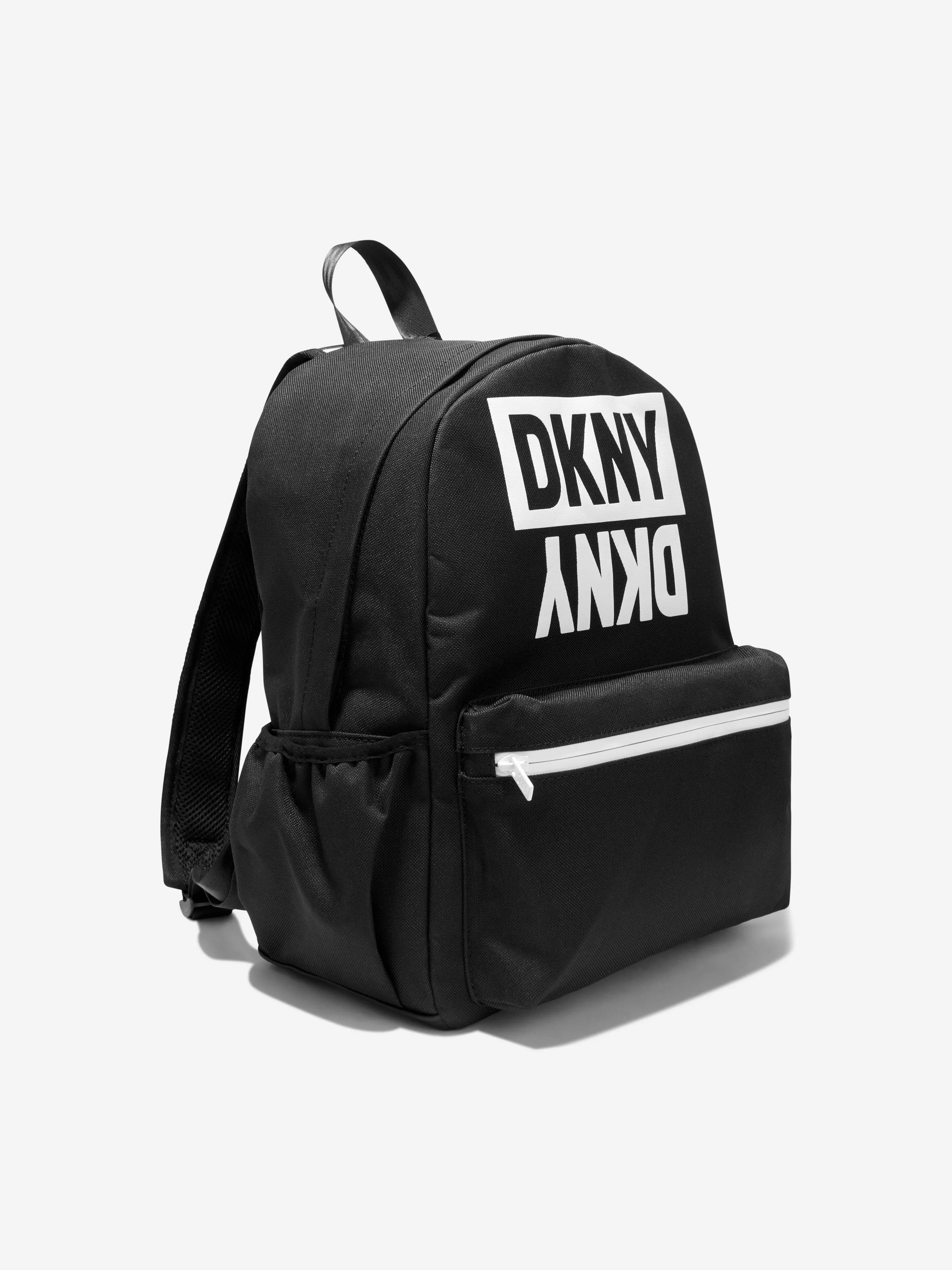 DKNY Kids Logo Backpack in Black