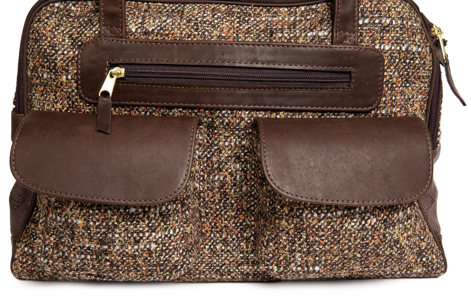 Dog Carrier - Winter - Brown Wool - Tweed Carriers