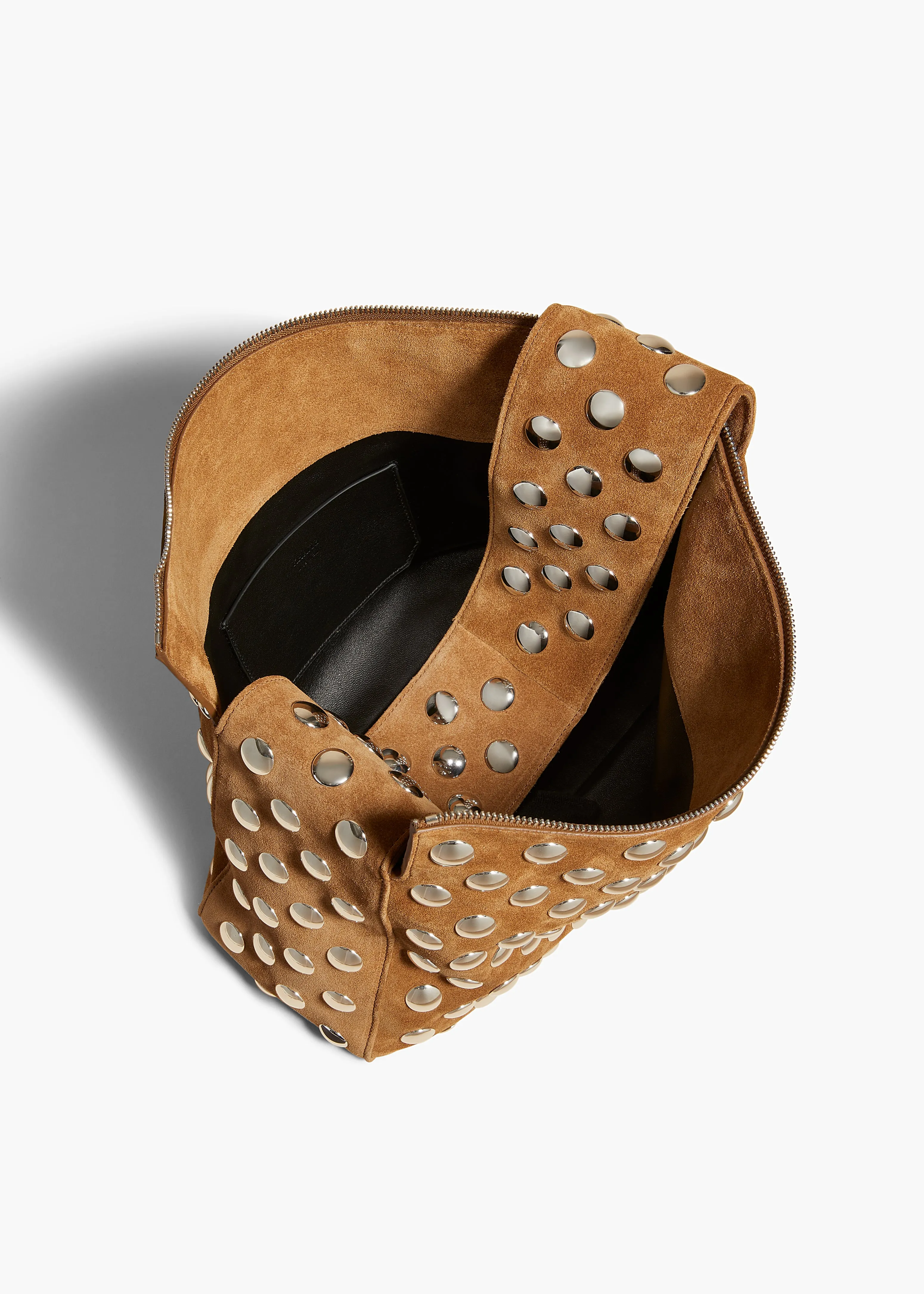 Elena Bag in Mud Suede with Studs