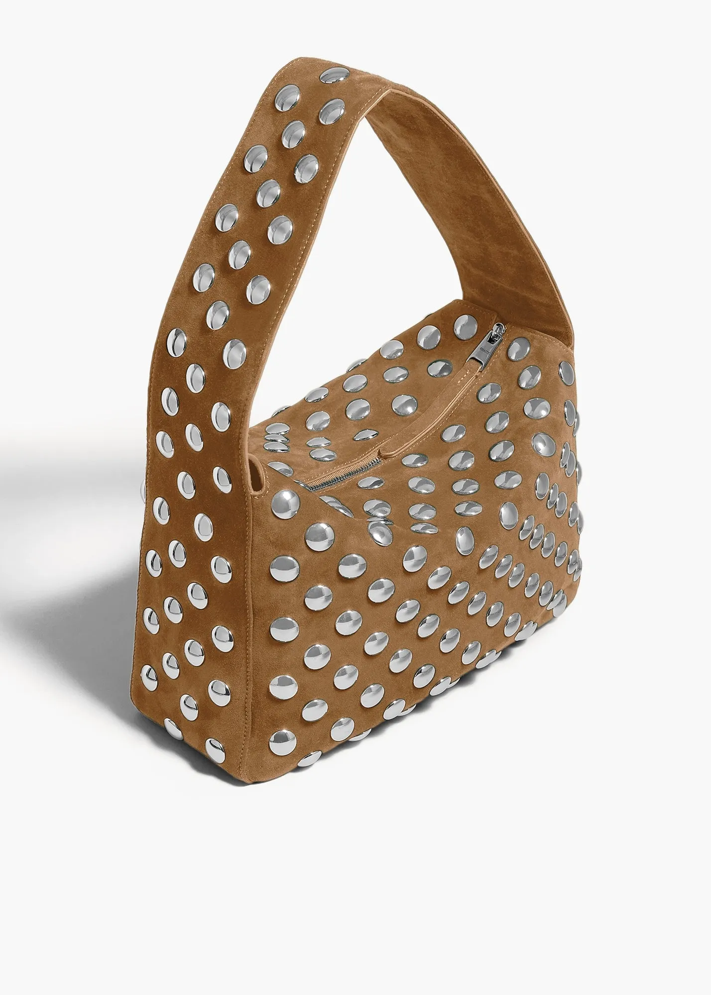 Elena Bag in Mud Suede with Studs