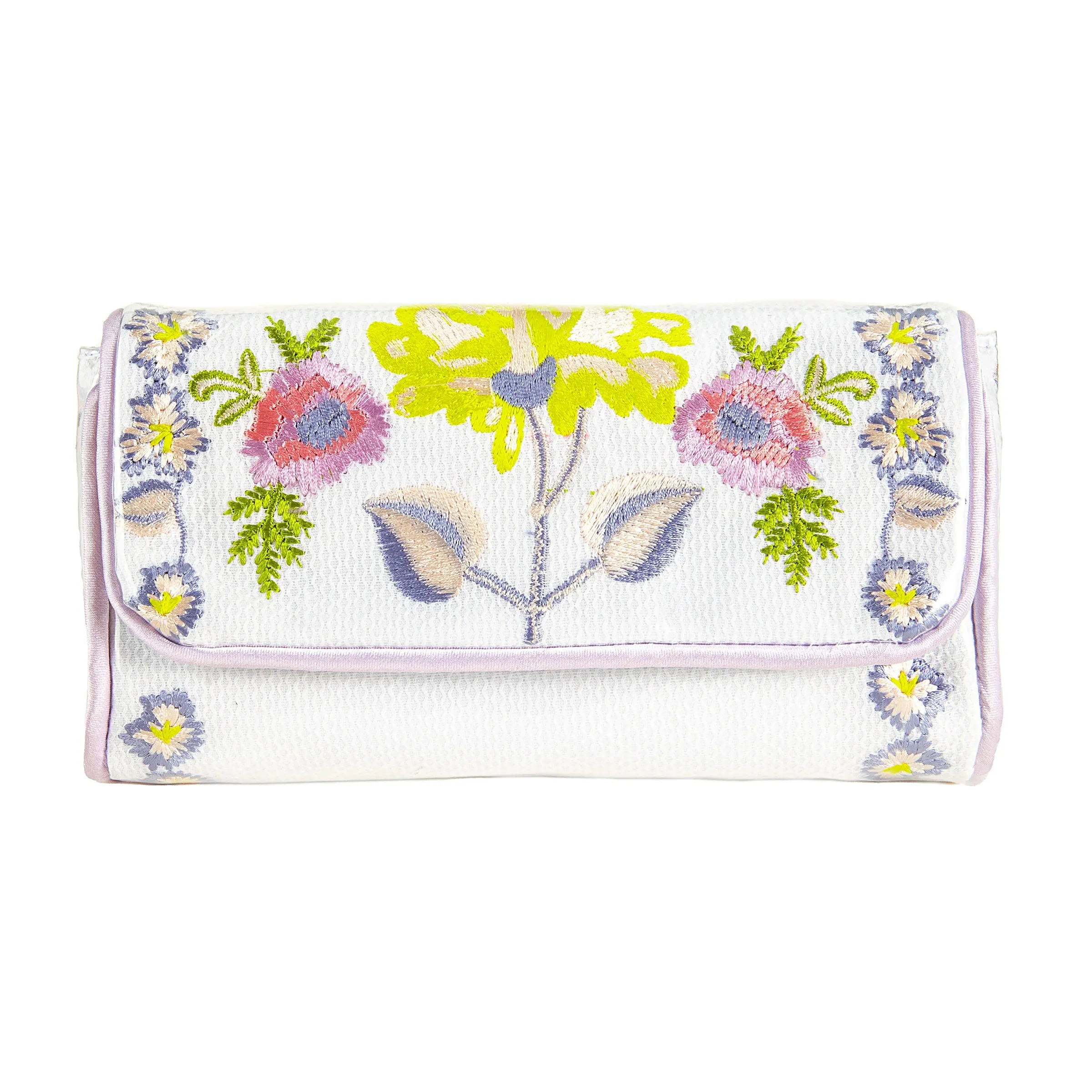 Embroidered Small Make-Up Bag