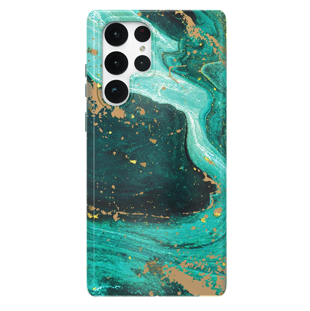 Emerald Marble Samsung Case