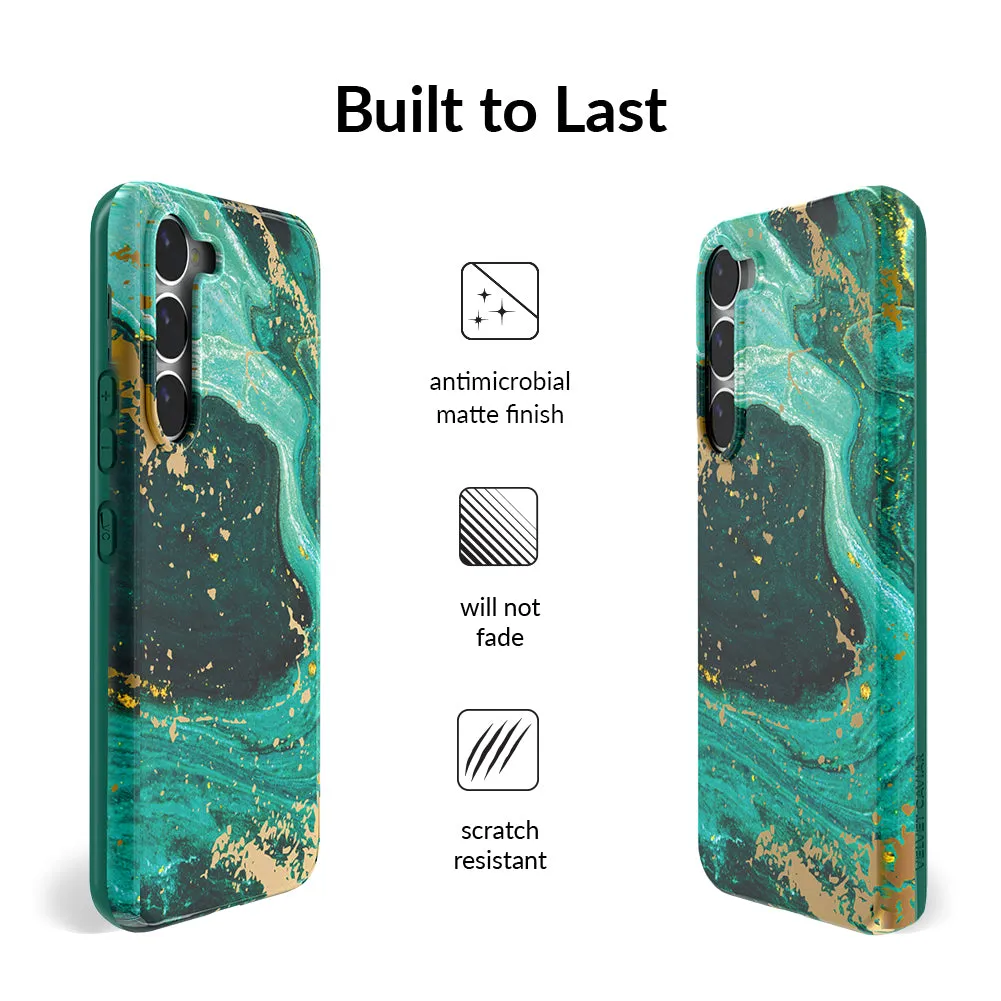 Emerald Marble Samsung Case