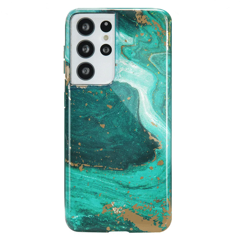 Emerald Marble Samsung Case