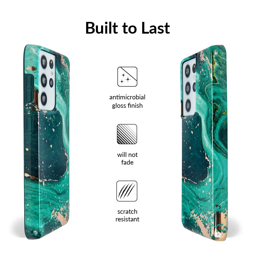 Emerald Marble Samsung Case