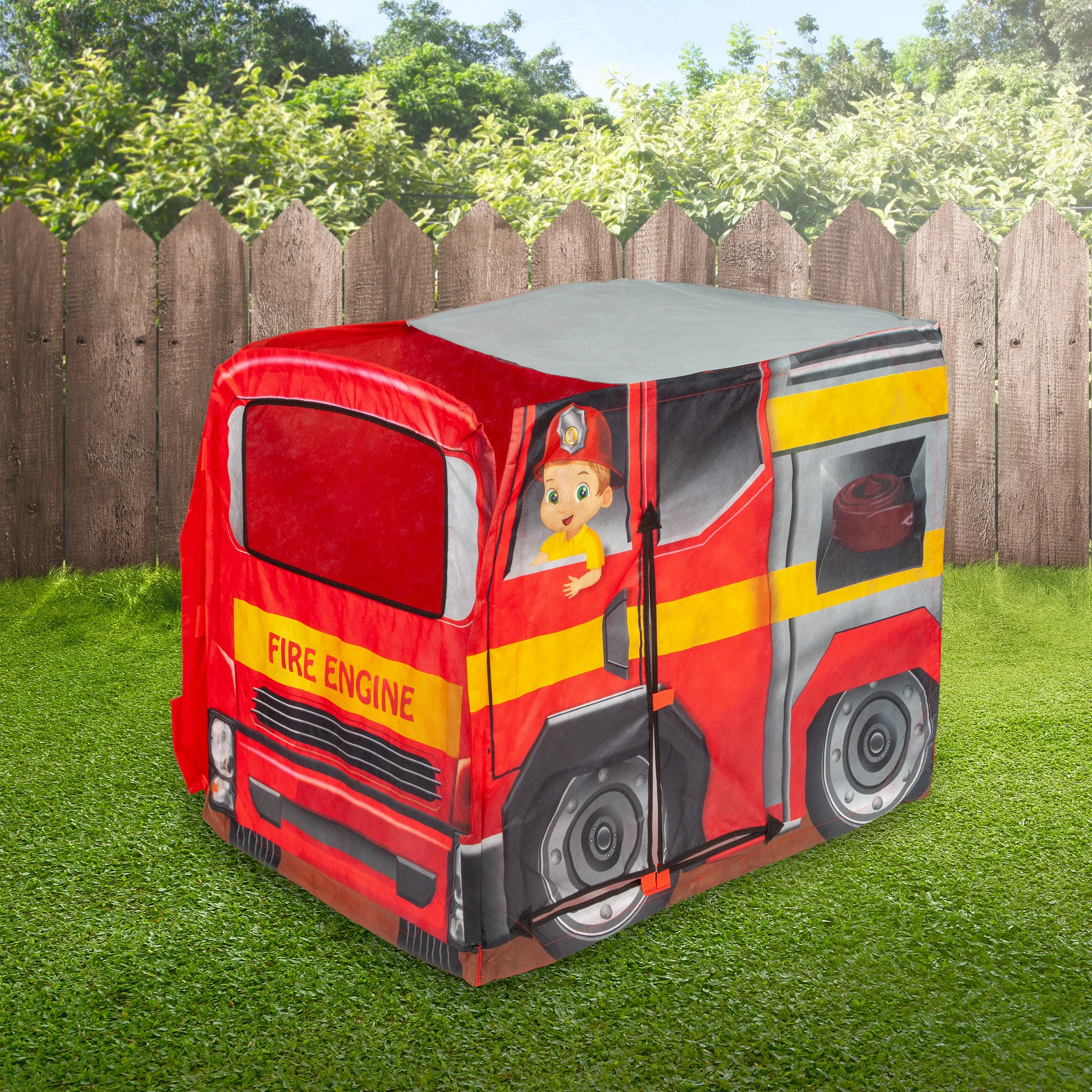 ExploreHut Fire Engine Collapsible Tent