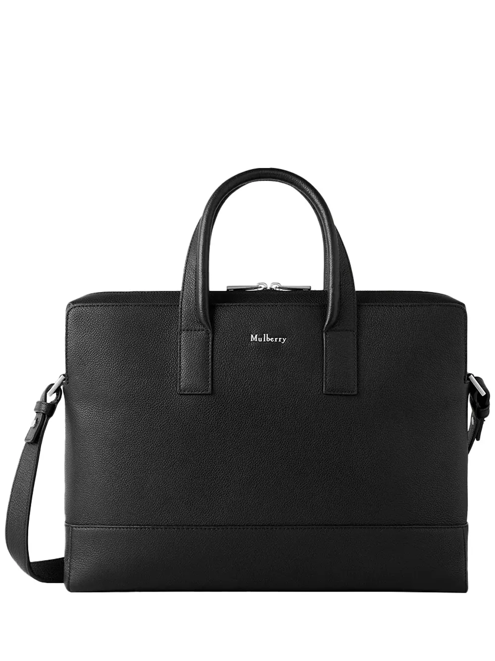 Farringdon Briefcase Black Small Pebble Grain