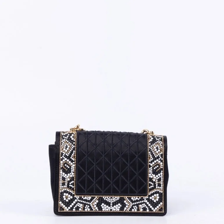 Ferragamo Ginny Studded Top Handle Shoulder Bag