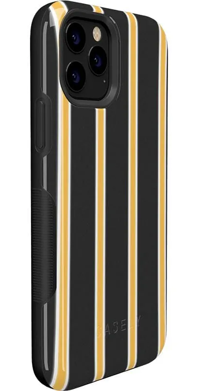 Fine Lines | Mustard Yellow Pinstripe iPhone Case