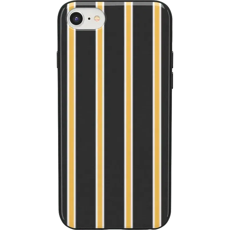 Fine Lines | Mustard Yellow Pinstripe iPhone Case