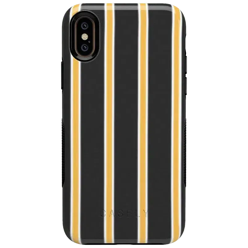 Fine Lines | Mustard Yellow Pinstripe iPhone Case