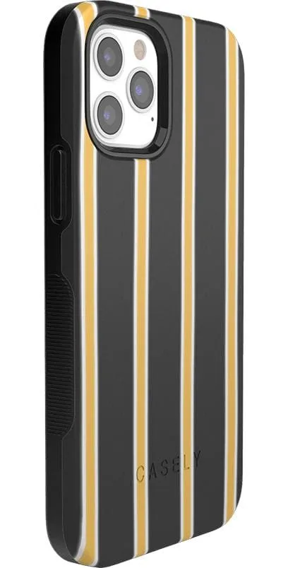 Fine Lines | Mustard Yellow Pinstripe iPhone Case